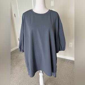 NWOT Nordstrom Rack Gray Short Sleeve Top Size 3X